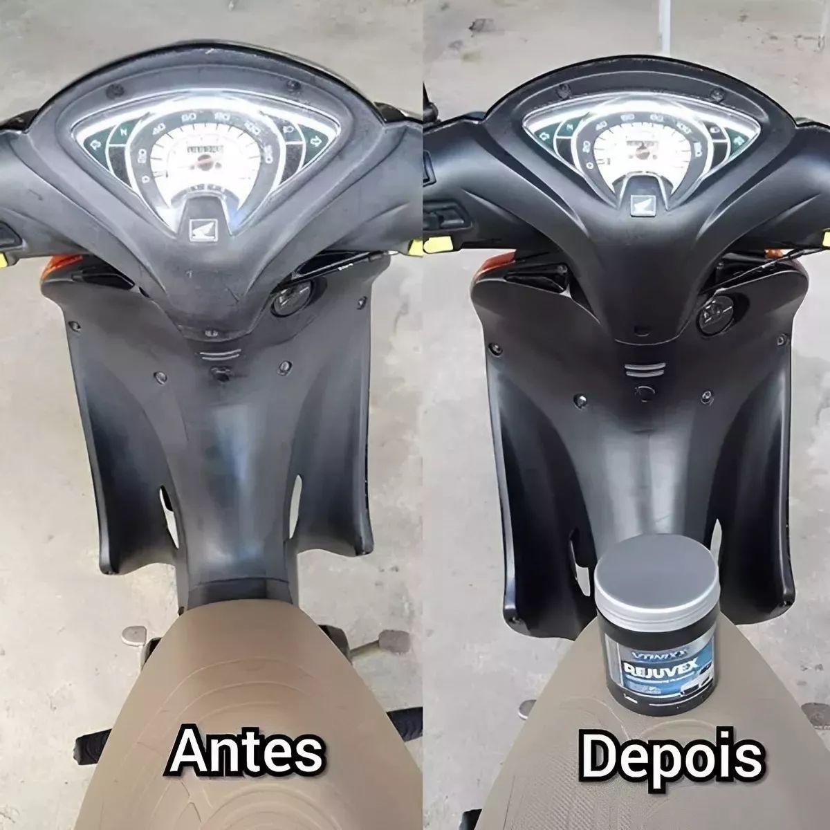Moto após o detalhamento profissional da World Detailing